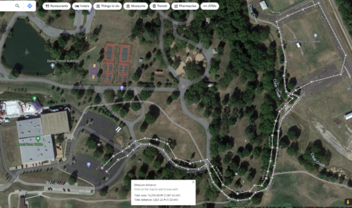 Monett Area YMCA - NLH 2023 1-mile fun-run course