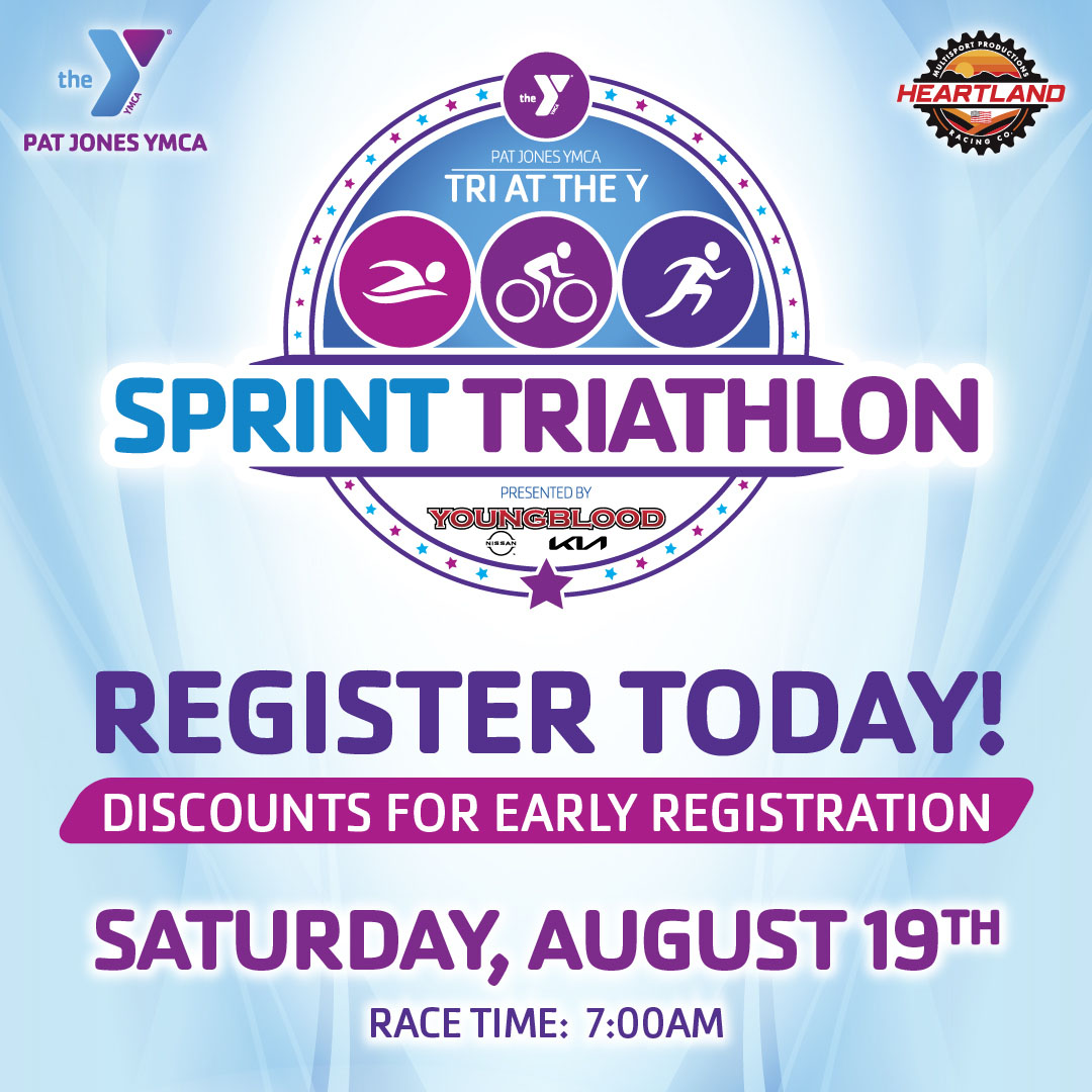 Pat Jones YMCA - Tri at the Y Sprint Triathlon 2023 Event Announcement