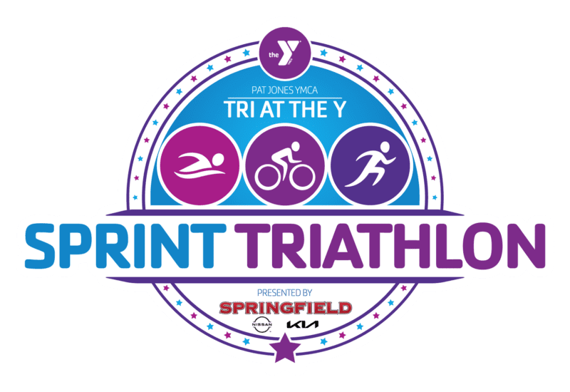 Pat Jones YMCA - Tri At The Y Sprint Triathlon 2023 Logo