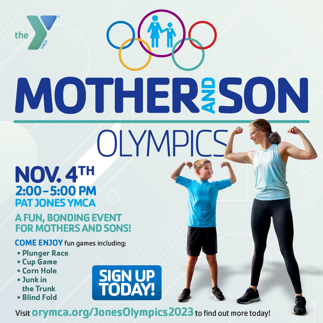 Pat Jones YMCA - Mother and Son Olympics 2023 Feature Image 1080x1080